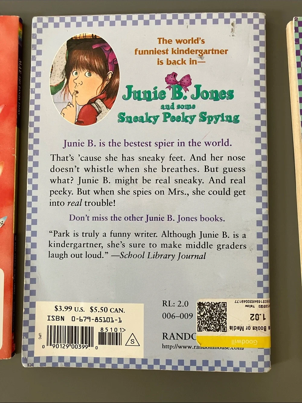 Barbara Park Junie B. Jones Book Set - Blue and White Covers